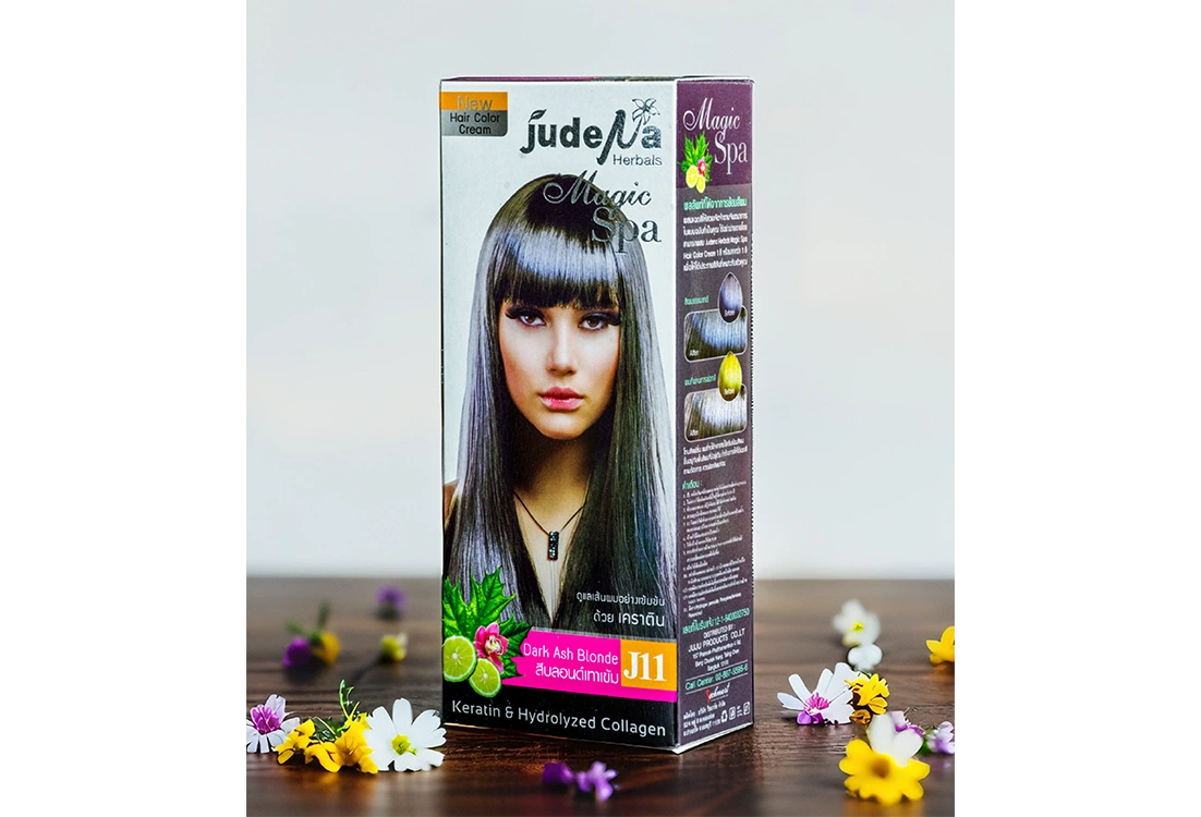 ครีมย้อมสีผมสีบลอนด์เทาเข้ม
