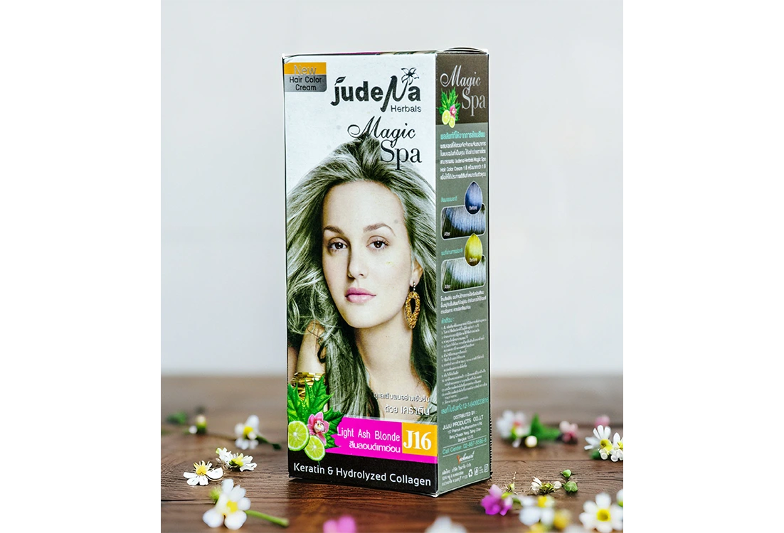 ครีมย้อมสีผมสีบลอนด์เทาอ่อน