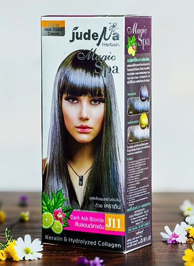 ครีมย้อมสีผมสีบลอนด์เทาเข้ม J11 จูดีน่า