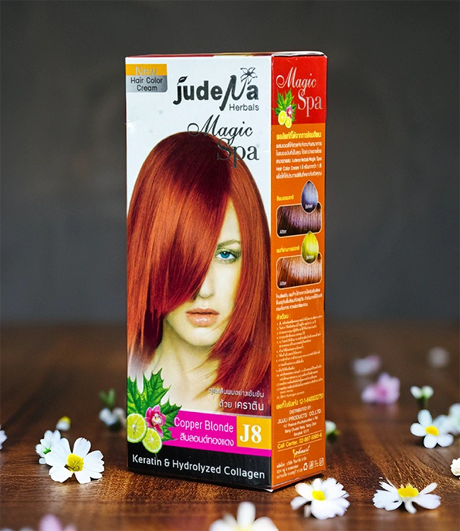 ครีมย้อมสีผมสีบลอนด์ทองแดง