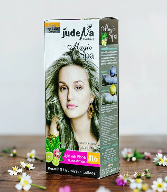 ครีมย้อมสีผมสีบลอนด์เทาอ่อน