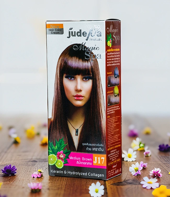 ครีมย้อมสีผมสีน้ำตาลกลาง
